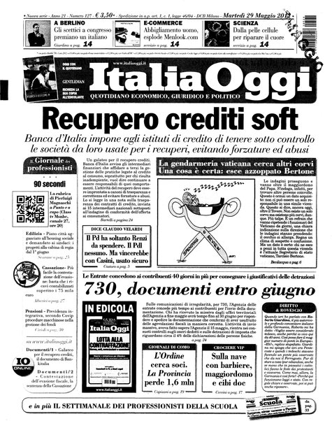 Italia oggi : quotidiano di economia finanza e politica